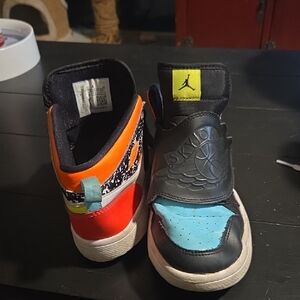 Jordan Kids Black and Red Sneakers